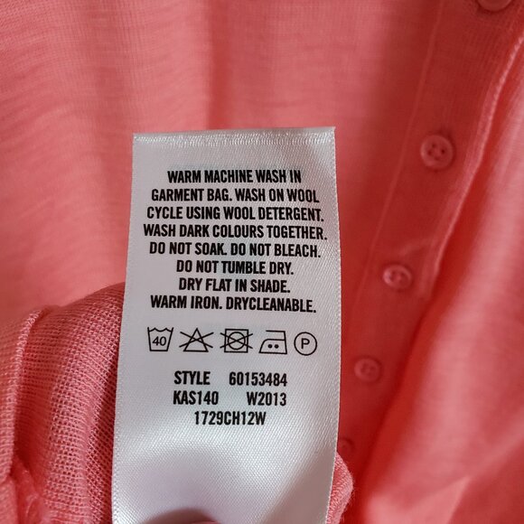 COUNTRY ROAD 100% Merino Wool Button Up Cardigan Sweater Slim Fit Women's Large - Picture 9 of 10